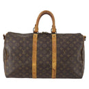 LOUIS VUITTON Monogram Keepall Bandouliere 45 Boston Bag M41418 LV Auth 153191-13