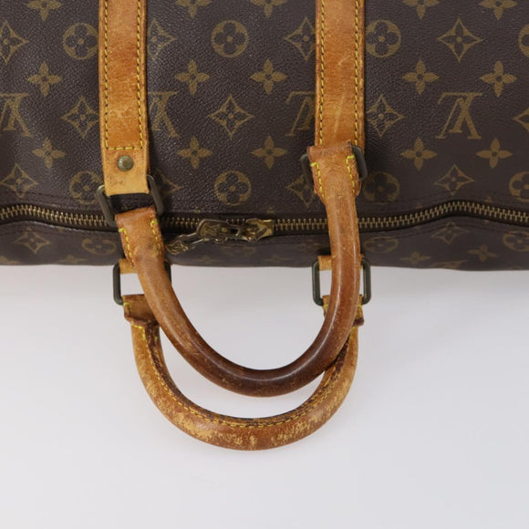 LOUIS VUITTON Monogram Keepall Bandouliere 45 Boston Bag M41418 LV Auth 153191
