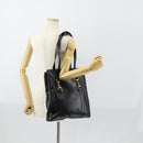 GUCCI Horsebit Tote Bag Leather Black Gold 002 270 0325 Auth 153193-22