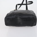 GUCCI Horsebit Tote Bag Leather Black Gold 002 270 0325 Auth 153193-9