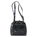 GUCCI Bamboo Tote Bag Patent leather Black Gold 001 3444 1650 Auth 153194-13