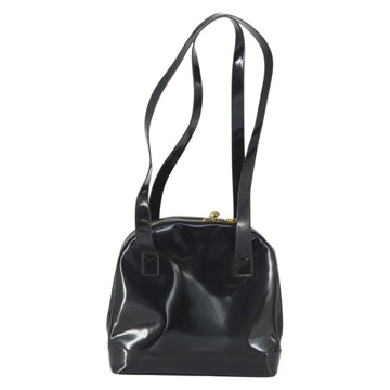 GUCCI Bamboo Tote Bag Patent leather Black Gold 001 3444 1650 Auth 153194 - 0