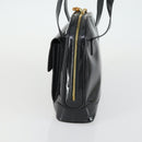 GUCCI Bamboo Tote Bag Patent leather Black Gold 001 3444 1650 Auth 153194-3