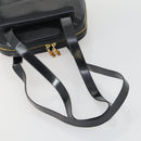 GUCCI Bamboo Tote Bag Patent leather Black Gold 001 3444 1650 Auth 153194-7