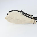 SAINT LAURENT Kahala Tote Bag Canvas Beige Gold 123435 Auth 153197-4