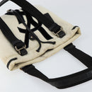 SAINT LAURENT Kahala Tote Bag Canvas Beige Gold 123435 Auth 153197-6