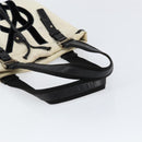 SAINT LAURENT Kahala Tote Bag Canvas Beige Gold 123435 Auth 153197-7