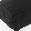 PRADA Hand Bag Nylon Black Silver Auth 153198-15