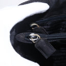 PRADA Hand Bag Nylon Black Silver Auth 153198-10