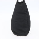 PRADA Hand Bag Nylon Black Silver Auth 153198-3