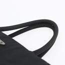 PRADA Hand Bag Nylon Black Silver Auth 153198-8