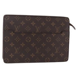 LOUIS VUITTON Monogram Pochette Homme Clutch Bag M51795 LV Auth 153201