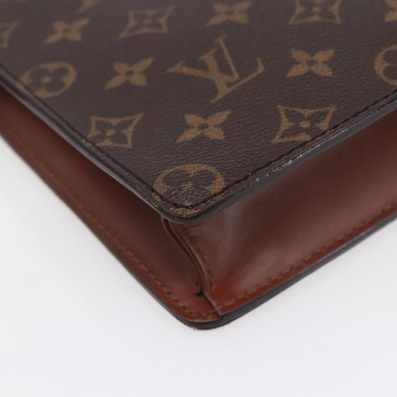 LOUIS VUITTON Monogram Pochette Homme Clutch Bag M51795 LV Auth 153201