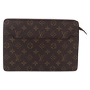 LOUIS VUITTON Monogram Pochette Homme Clutch Bag M51795 LV Auth 153201-13