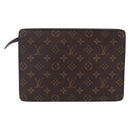 LOUIS VUITTON Monogram Pochette Homme Clutch Bag M51795 LV Auth 153201-2