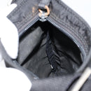 PRADA Shoulder Bag Nylon Black Silver Auth 153208-18