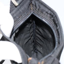 PRADA Shoulder Bag Nylon Black Silver Auth 153208-19