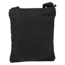PRADA Shoulder Bag Nylon Black Silver Auth 153208-3