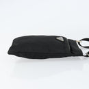 PRADA Shoulder Bag Nylon Black Silver Auth 153208-4