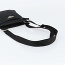 PRADA Shoulder Bag Nylon Black Silver Auth 153208-7