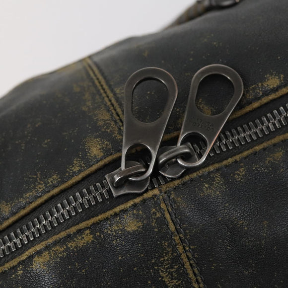 BOTTEGA VENETA INTRECCIATO Hand Bag Leather 2way Black Auth 153214