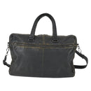 BOTTEGA VENETA INTRECCIATO Hand Bag Leather 2way Black Auth 153214-13