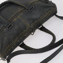 BOTTEGA VENETA INTRECCIATO Hand Bag Leather 2way Black Auth 153214-6