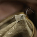 PRADA Gathered Hand Bag Nylon 2way Beige Gold Auth 153215-12