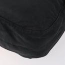 PRADA Shoulder Bag Nylon Black Silver Auth 153216-17