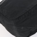 PRADA Shoulder Bag Nylon Black Silver Auth 153216-18