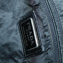 PRADA Shoulder Bag Nylon Black Silver Auth 153216-21
