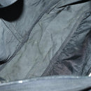 PRADA Shoulder Bag Nylon Black Silver Auth 153216-10