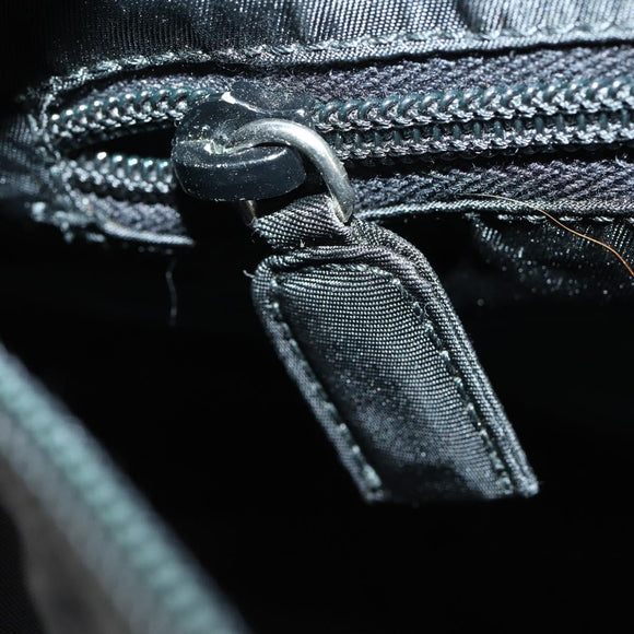 PRADA Shoulder Bag Nylon Black Silver Auth 153216