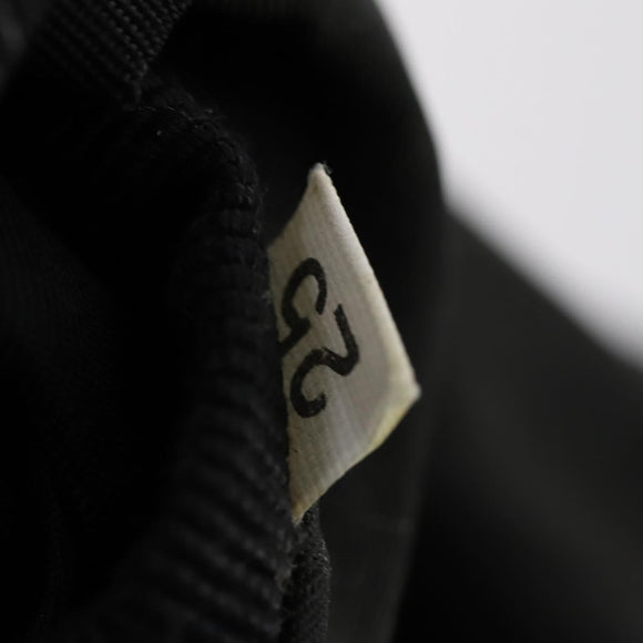 PRADA Shoulder Bag Nylon Black Silver Auth 153216