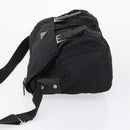 PRADA Shoulder Bag Nylon Black Silver Auth 153216-4
