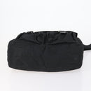 PRADA Shoulder Bag Nylon Black Silver Auth 153216-5