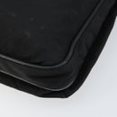 PRADA Shoulder Bag Nylon Black Silver Auth 153217-14