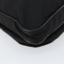 PRADA Shoulder Bag Nylon Black Silver Auth 153217-15