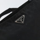 PRADA Shoulder Bag Nylon Black Silver Auth 153217-14