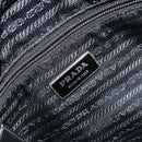 PRADA Shoulder Bag Nylon Black Silver Auth 153217-18