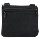 PRADA Shoulder Bag Nylon Black Silver Auth 153217-2