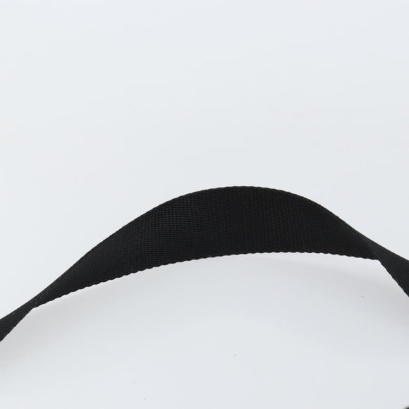 PRADA Shoulder Bag Nylon Black Silver Auth 153217