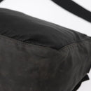 PRADA Shoulder Bag Nylon Black Silver Auth 153218-17