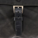 PRADA Shoulder Bag Nylon Black Silver Auth 153218-9
