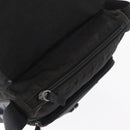 PRADA Shoulder Bag Nylon Black Silver Auth 153218-18