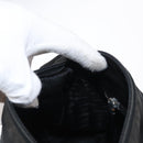 PRADA Shoulder Bag Nylon Black Silver Auth 153218-23