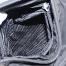 PRADA Shoulder Bag Nylon Black Silver Auth 153218-25