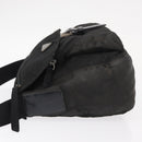 PRADA Shoulder Bag Nylon Black Silver Auth 153218-5