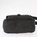 PRADA Shoulder Bag Nylon Black Silver Auth 153218-9