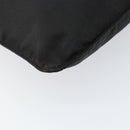 PRADA Shoulder Bag Nylon Black Silver Auth 153219-14